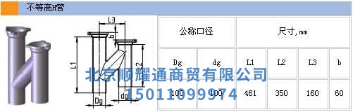 不等高H管